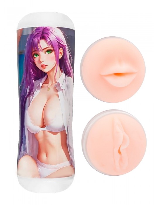 Двусторонний мастурбатор аниме - ротик и вагина - Tokyo Style - в Южно-Сахалинске купить с доставкой