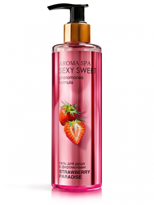 Гель для душа с феромонами и ароматом клубники Strawberry Paradise - 200 мл. -  - Магазин феромонов в Южно-Сахалинске