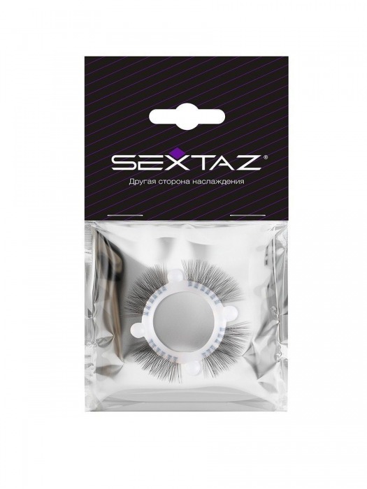 Эластичное кольцо с «ресничками» и 4 шариками - Sextaz - в Южно-Сахалинске купить с доставкой