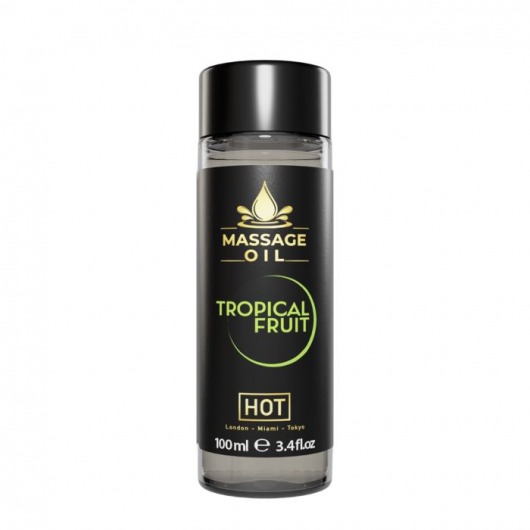 Массажное масло c ароматом тропических фруктов Massage Oil - 100 мл. - HOT - купить с доставкой в Южно-Сахалинске