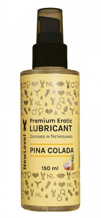 Ароматизированный лубрикант на водной основе NewLevel Pina Colada - 150 мл. - NewLevel - купить с доставкой в Южно-Сахалинске
