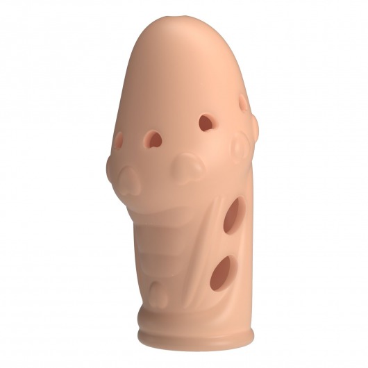 Телесная насадка на пенис Booker - 8 см. - Baile - в Южно-Сахалинске купить с доставкой