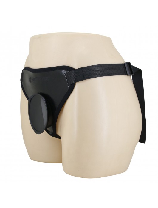 Черные трусики харнесс с платформой Caludio I - Baile - купить с доставкой в Южно-Сахалинске