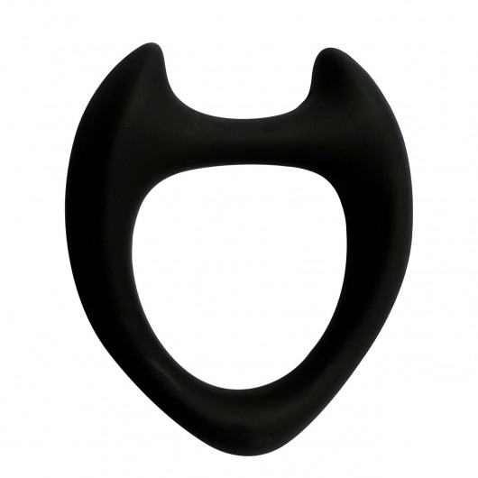 Черное эрекционное кольцо с рожками Wooomy Toro M - Adrien Lastic - в Южно-Сахалинске купить с доставкой