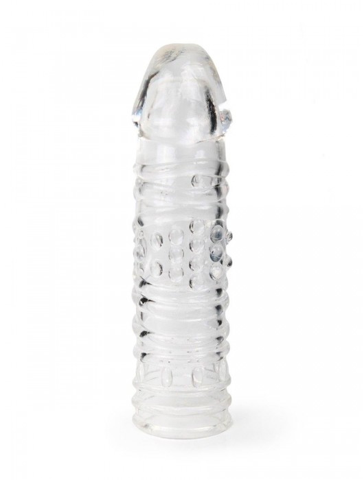 Прозрачная закрытая насадка на пенис - 17 см. - Sex Expert - в Южно-Сахалинске купить с доставкой