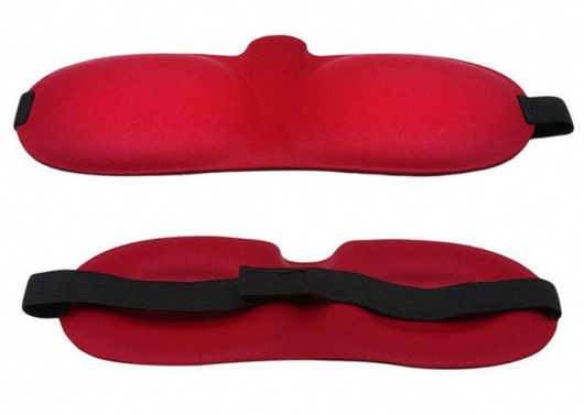 Красная глухая маска на резинке - Sitabella - купить с доставкой в Южно-Сахалинске