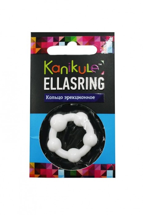 Цветное эрекционное кольцо с шариками Ellasring - Sitabella - в Южно-Сахалинске купить с доставкой