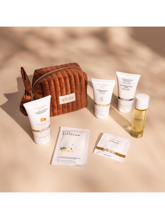 Набор YESforLOV La Trousse Enchantée в коричневой косметичке - YESforLOV - купить с доставкой в Южно-Сахалинске