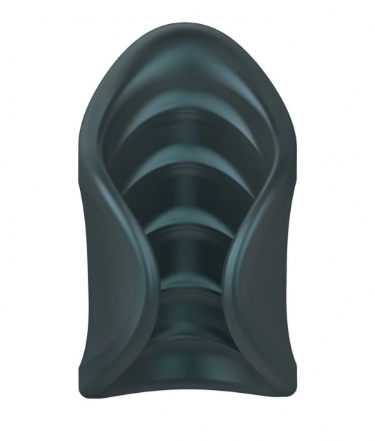 Серый сквозной мастурбатор с вибрацией Manwan Starter - Manwan - в Южно-Сахалинске купить с доставкой