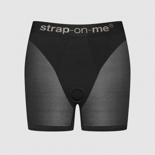 Трусики-шорты для фиксации насадок Strap-on-me Harness Lingerie Halo - size M - Strap-on-me - купить с доставкой в Южно-Сахалинске