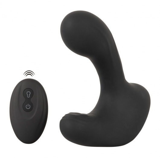 Черная анальная вибропробка с функцией расширения RC Butt Plug with 3 functions - Orion - в Южно-Сахалинске купить с доставкой