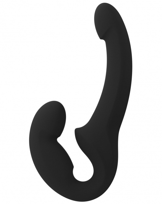 Черный безремневой страпон Share Lite - Fun Factory - купить с доставкой в Южно-Сахалинске