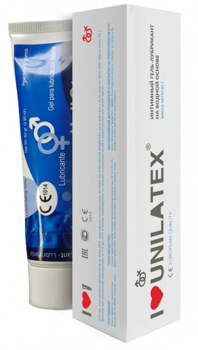 Лубрикант на водной основе Unilatex Gel - 80 мл. - Unilatex - купить с доставкой в Южно-Сахалинске