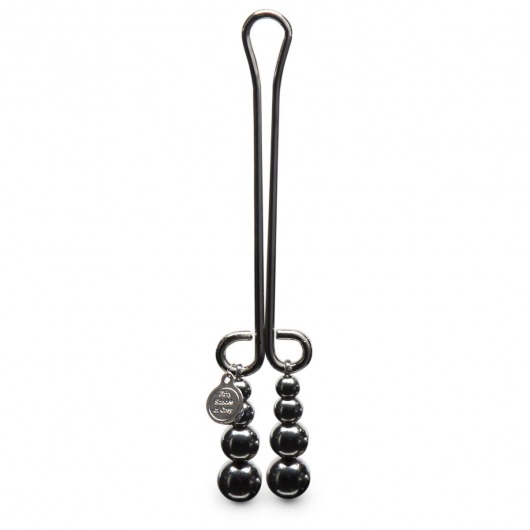 Зажим для клитора с бусинами Just Sensation Beaded Clitoral Clamp - Fifty Shades of Grey - купить с доставкой в Южно-Сахалинске