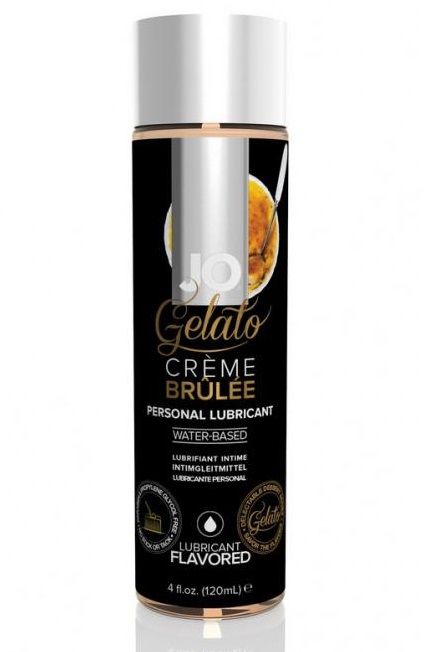 Лубрикант с ароматом крем-брюле JO GELATO CREME BRULEE - 120 мл. - System JO - купить с доставкой в Южно-Сахалинске
