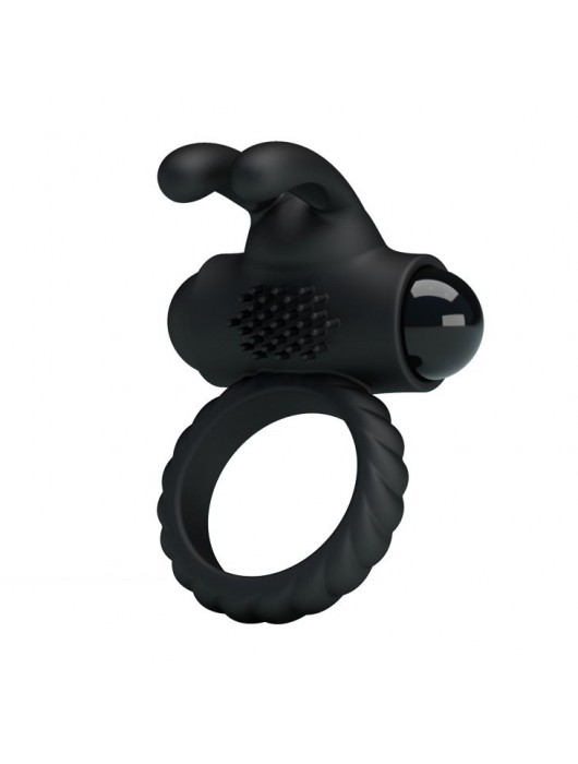 Эрекционное кольцо с клиторальным виброзайцем Eudora - Baile - в Южно-Сахалинске купить с доставкой