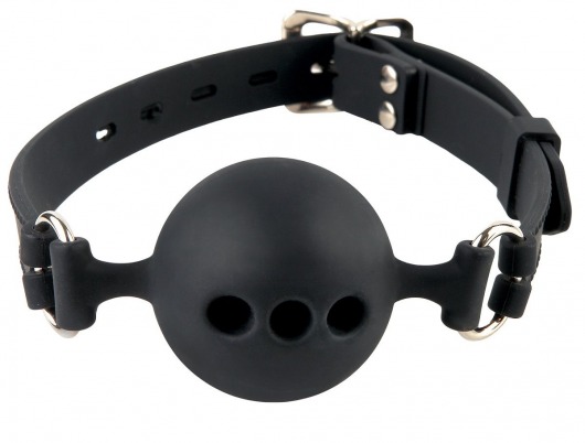 Силиконовый кляп-шар с отверстиями для дыхания Silicone Breathable Ball Gag Small - Pipedream - купить с доставкой в Южно-Сахалинске