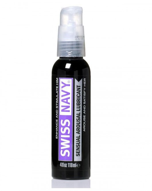 Возбуждающий гель-лубрикант на водной основе Sensual Arousal Lubricant  - 118 мл. - Swiss navy - купить с доставкой в Южно-Сахалинске