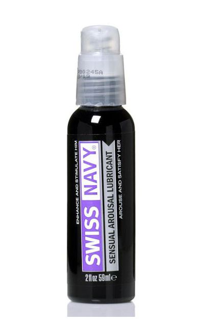 Возбуждающий гель-лубрикант на водной основе Sensual Arousal Lubricant - 59 мл. - Swiss navy - купить с доставкой в Южно-Сахалинске