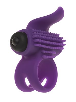 Эрекционное кольцо с подхватом мошонки и стимуляцией клитора Bullet Lastic Ring - Adrien Lastic - в Южно-Сахалинске купить с доставкой