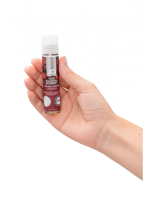 Смазка с ароматом малинового щербета JO Flavored Raspberry Sorbet - 30 мл. - System JO - купить с доставкой в Южно-Сахалинске