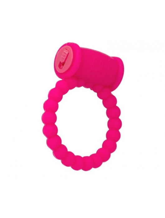 Розовое виброкольцо на пенис A-toys из силикона - A-toys - в Южно-Сахалинске купить с доставкой