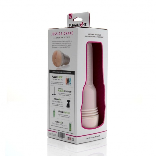 Мастурбатор-вагина Fleshlight Girls - Jessica Drake Heavenly - Fleshlight - в Южно-Сахалинске купить с доставкой