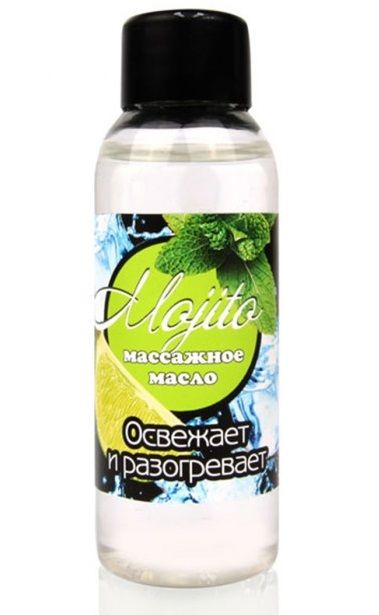 Массажное масло для тела Mojito с ароматом лайма - 50 мл. - Биоритм - купить с доставкой в Южно-Сахалинске
