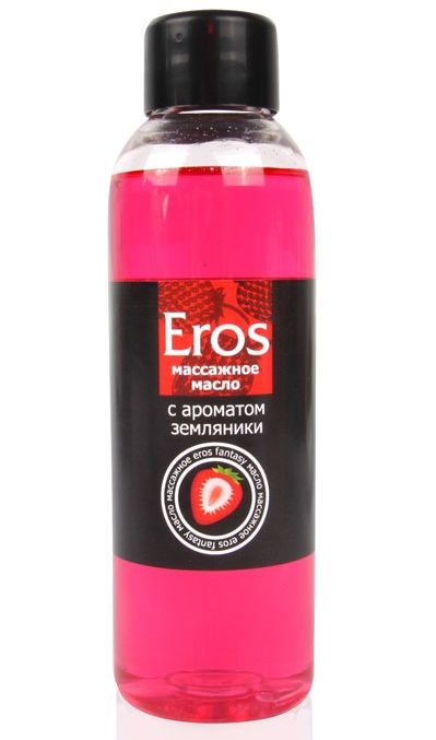 Массажное масло Eros fantasy с ароматом земляники - 75 мл. - Биоритм - купить с доставкой в Южно-Сахалинске