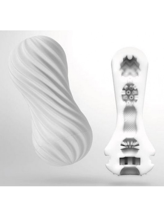 Мастурбатор FLEX Silky White с мягким рельефом - Tenga - в Южно-Сахалинске купить с доставкой