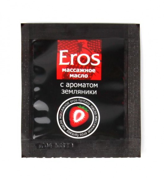 Пробник массажного масла с ароматом земляники Eros fantasy - 4 гр. - Биоритм - купить с доставкой в Южно-Сахалинске