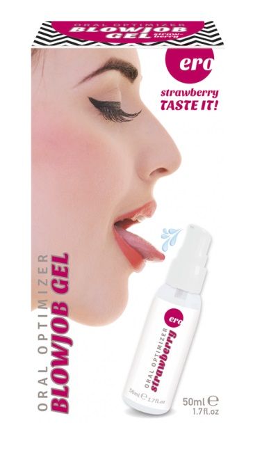 Увлажняющий гель для орального секса с ароматом клубники - 50 мл. - Ero - купить с доставкой в Южно-Сахалинске