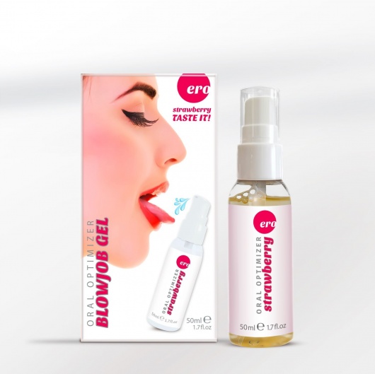 Увлажняющий гель для орального секса с ароматом клубники - 50 мл. - Ero - купить с доставкой в Южно-Сахалинске