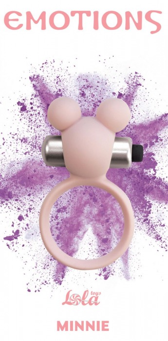 Розовое эрекционное виброколечко Emotions Minnie Light pink - Lola Games - в Южно-Сахалинске купить с доставкой