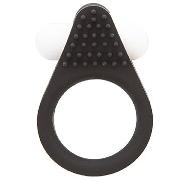 Чёрное эрекционное кольцо LIT-UP SILICONE STIMU RING 1 BLACK - Dream Toys - в Южно-Сахалинске купить с доставкой