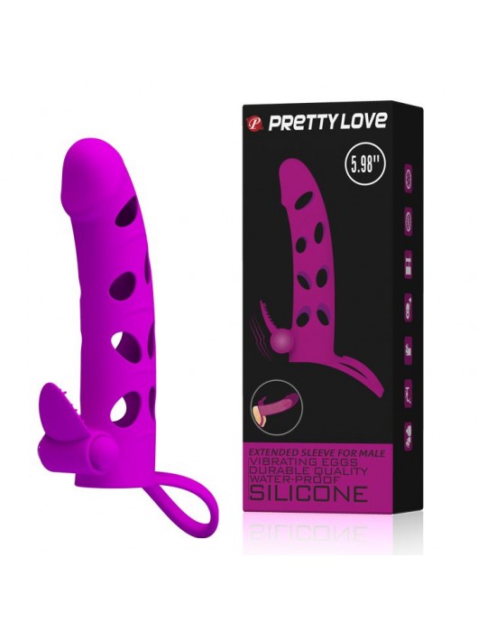 Насадка с закрытой головкой и виброэлементом для клиторального массажа - Baile - в Южно-Сахалинске купить с доставкой