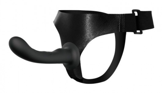 Страпон с изогнутой головкой Ultra Harness Curvy Dildo - 15,8 см. - Baile - купить с доставкой в Южно-Сахалинске