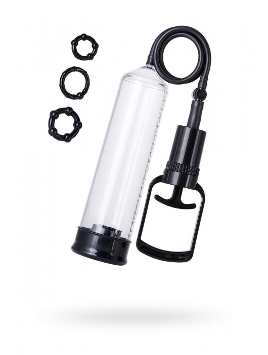 Вакуумная помпа A-toys с уплотнителем и эрекционными кольцами - A-toys - в Южно-Сахалинске купить с доставкой