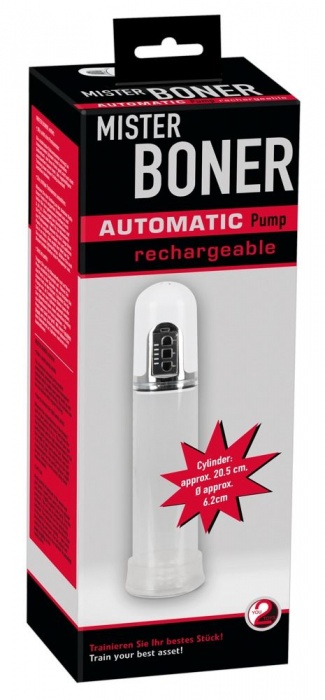 Белая автоматическая вакуумная помпа Mister Boner - Orion - в Южно-Сахалинске купить с доставкой