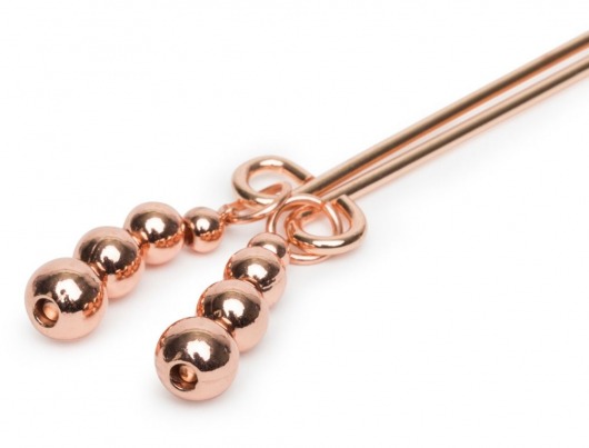 Золотистые зажимы для сосков и клитора All Sensation Nipple and Clitoral Chain - Fifty Shades of Grey - купить с доставкой в Южно-Сахалинске