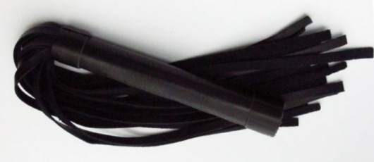 Чёрная плеть из нежной кожи - 45 см. - БДСМ Арсенал - купить с доставкой в Южно-Сахалинске