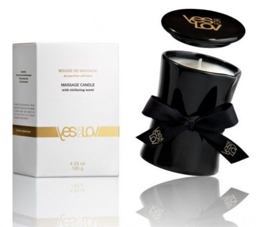 Массажная свеча Titillating Massage Candle - 120 мл. - YESforLOV - купить с доставкой в Южно-Сахалинске