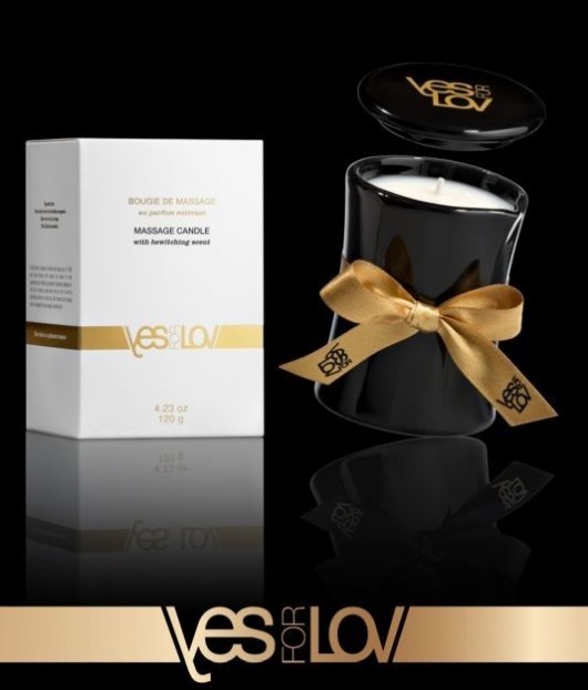 Массажная аромасвеча BEWITCHING MASSAGE CANDLE - 120 мл. - YESforLOV - купить с доставкой в Южно-Сахалинске