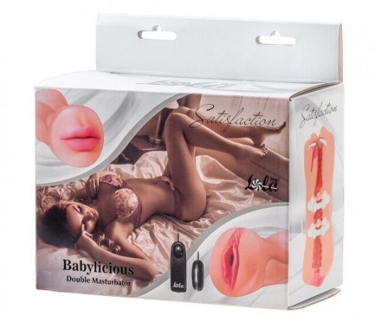Двусторонний мастурбатор с вибропулей Satisfaction Babylicious - Lola Games - в Южно-Сахалинске купить с доставкой