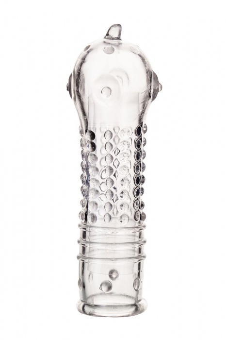 Прозрачная закрытая насадка на пенис TOYFA A-Toys - 14,7 см. - A-toys - в Южно-Сахалинске купить с доставкой