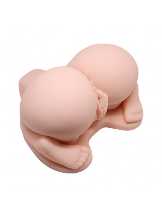 Реалистичная попка с 2 любовными тоннелями и вибрацией - Baile - в Южно-Сахалинске купить с доставкой