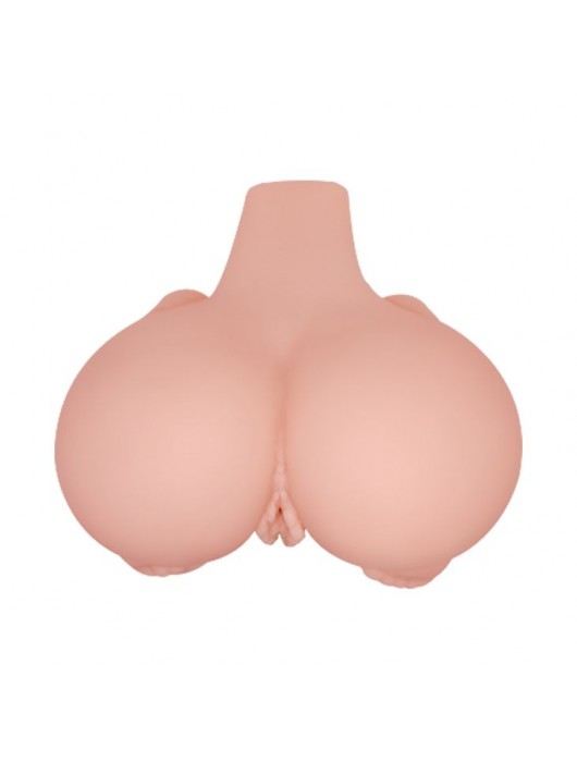 Реалистичная попка с 2 любовными тоннелями и вибрацией - Baile - в Южно-Сахалинске купить с доставкой