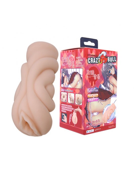 Мастурбатор-вагина с эффектом смазки CRAZY BULL - Baile - в Южно-Сахалинске купить с доставкой