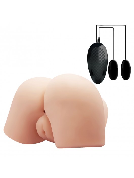 Вагина и попка с вибрацией CRAZY BULL - Baile - в Южно-Сахалинске купить с доставкой