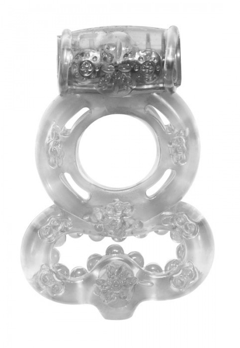 Прозрачное эрекционное кольцо Rings Treadle с подхватом - Lola Games - в Южно-Сахалинске купить с доставкой